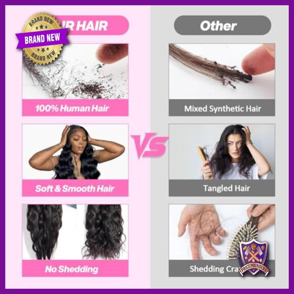 100% Brazilian Virgin Human Hair Extensions 4 Bundles Body Wave 20-26 Inch main image 3